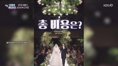 김연아♥고우림 결혼식 비용만 1억 중후반…흑석동 신혼집은 46억